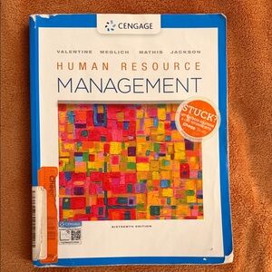 Human Resource Management Book - Blue and White